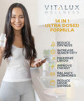 EPN Supplements Vitalux || #1 New Premium Female Libido Booster Supplement || Enhance Desire, Boost Mood & Balance Hormones | Ultra Dosed Formula W/ 14 Powerful Ingredients | 3Rd Party Tested + Usa Made - 60 Caps