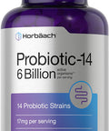 Chewable Probiotics 6 Billion CFUs | 200 Tablets | 14 Probiotic Strains | Vegetarian, Non-GMO & Gluten Free Supplement | by Horbaach