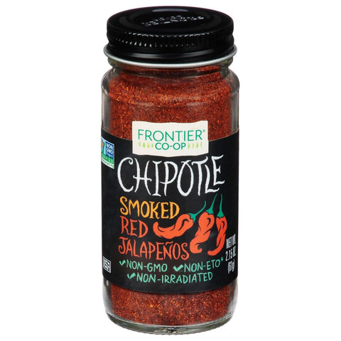 Frontier Co-op Ground Chipotle Pepper, Chipotle Powder Seasoning | 2.15 Ounce (Pack of 1) | Dried, Smoked Peppers, Rich Aroma, Smokey & Earthy For Southwest & Mexican Foods