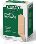 Curad Plastic Adhesive Bandages 3/4 X 3 Inch 60/Box Pack of 6
