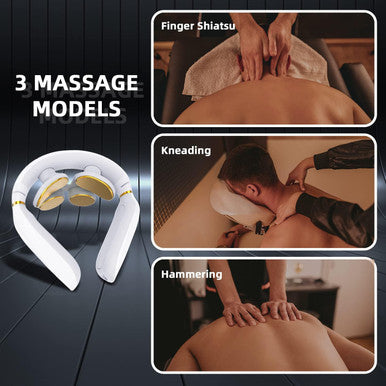 Neck Massager With Heat, Portable Electric Neck Massager, Neck Massage, 3 Model 15 Levels Smart Neck Massager For Pain Relief Deep Tissue