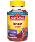 Nature Made Biotin 3000 Mcg Dietary Supplement For Healthy Hair Skin & Nail Support 90 Gummies 45 Day Supply