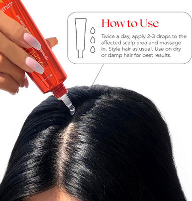Hairtamin Advanced Hair & Scalp Serum Pack All-Natural Vegan Biotin Capsules & Serum Sample For Hair, Skin & Nail Growth