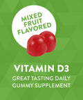 Nature'S Way Vitamin D3 Gummies Supports Immune And Bone Health 2000 Iu (50 Mcg) Per 2-Gummy Serving Vitamin D3 2000Iu Per 2 Gummies Mixed Fruit Flavored 120 Count