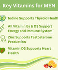 Greenfield Nutritions Halal Multivitamins For Adults 90 Halal Vitamins For Women & Men All Essential Gelatin Halal Gummy Vitamin, Mineral, Folic Acid, Biotin, Gluten Free, Non-Gmo, Vegetarian