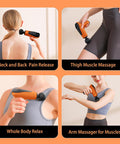 Massage Gun Mini, Massage Gun Deep Tissue, Handheld Muscle Gun, Precussion Massager For Back Pain Relief, Small & Portable & Lightweight, Type-C Charging, Full Body Relax For Men Women Travel