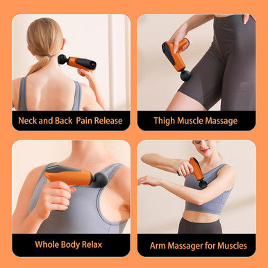 Massage Gun Mini, Massage Gun Deep Tissue, Handheld Muscle Gun, Precussion Massager For Back Pain Relief, Small & Portable & Lightweight, Type-C Charging, Full Body Relax For Men Women Travel