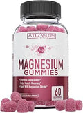 Atlantis Nutrition Magnesium Citrate Gummies 770mg Magnesium Citrate for Kids and Adults Supports Muscle Recovery Eases Cramps Promotes Calmness and Better Sleep 60 Vegan Gummies