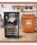 Fermentaholics Usda Organic Kombucha Tea Blend 8 Oz | Makes 22 Gallons | her | Organic Black And Green Tea Blend | Loose Leaf