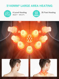 Skg Foldable Neck Massager For Pain Relief Deep Tissue Vibration Cordless Massager,Portable 9D Electric Shiatsu Neck Massager Christmas Gifts For Men Women Dad Mom
