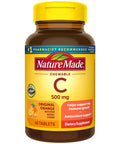 Nature Made Chewable Vitamin C 500 Mg Dietary Supplement For Immune Support 60 Tablets 60 Day Supply