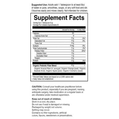 Garden of Life Dr Formulated Organic Fiber Supplement Powder Unflavored Sugar Free Psyllium Free Prebiotic Superfoods Constipation Relief And Hunger Control For Men And Women 32 Servings