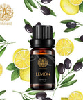 Aromatherapy Essential Oils, 100% Pure Essential Oils Lemon Scent for Diffuser, Humidifier, Massage, Aromatherapy, Skin & Hair Care, Lemon Aromatherapy Essential Oils 0.33 oz - 10ml