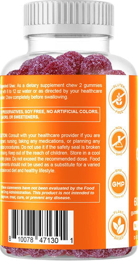 2 Pack - Vitamatic Zinc 50Mg Gummies - 60 Vegan Gummies - Gluten - Healthy Immune Support For Adults, Men, Women