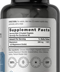 Magnesium 500mg | 180 Caplets | As Magnesium Oxide | Vegetarian, Non-GMO, and Gluten Free Supplement | by Horbaach