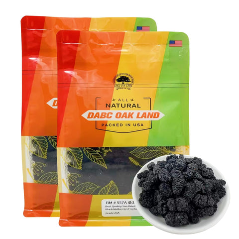 Dried Black Mulberries Top Grade Premium, Wild Black Mulberry Dried Fruit No Sugar Added,Vegan, Natural for Healthy Snacking, Baking,Tea Ã©Â»â€˜Ã¦Â¡â€˜Ã¨â€˜Å¡Ã¥Â¹Â² 16OZ/Bag