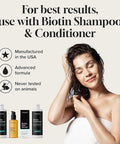 Biotin Hair Growth Serum by Pureauty Naturals - Advanced Topical Formula to Help Grow Healthy, Strong Hair - Suitable For Men & Women Of All Hair Types - Hair Loss Support