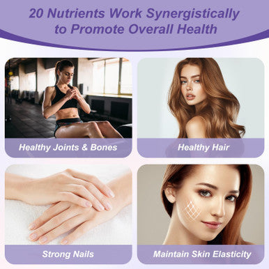 KFG Biotin 10000mcg Women's Multivitamin Mineral with Keratin Collagen Calcium Niacinamide & Vitamins A, B, D, C, E, for Women Hair Skin Nail & Bone Health 100 Tablets.