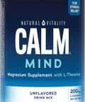 Natural Vitality Calm Mind Magnesium Citrate + LTheanine Powder Supports a Healthy Response to Stress Gluten and Vegetarian Honey Chamomile 12 oz.