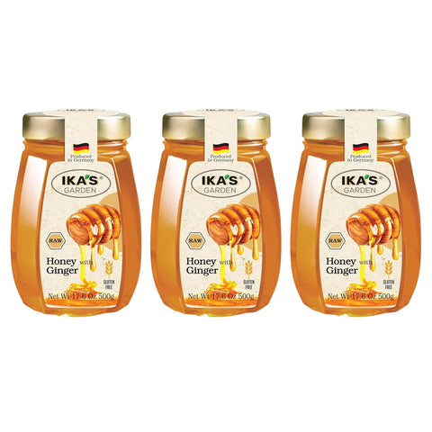 Ika's Garden Raw Manuka Honey with Blossom Honey - 100% Pure, Unfiltered, Gluten-Free Ã¢â‚¬â€œ Product of Germany, 17.6 oz (500g) Jar
