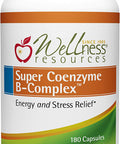 Super Coenzyme B Complex Highly Absorbable Coenzyme B Vitamins MethylFolate for Energy Stress Hair 180 Capsules