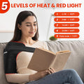 Red Light Therapy Shoulder Shoulder Heating Pad,Infrared Light Therapy For Body,Shoulder Brace 660Nm&850Nm Red Light Heated Shoulder Wrap