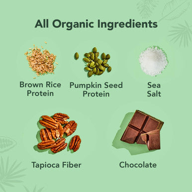 ALOHA Organic Plant Based Protein Bars | Chocolate Caramel Pecan | 12 Count 1.98oz Bars | Vegan Low Sugar Gluten Free Paleo Friendly Low Carb Non-GMO Stevia Free Soy Free No Sugar Alcohol Sweeteners