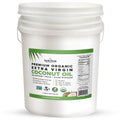 Earth Circle Organics Premium Ultra-Pure Unrefined Cold Pressed Extra Virgin Coconut Oil - Gluten-Free, Keto & Paleo Friendly - Raw Coconut Oil for Skin & Hair Care, Cooking, Baking & More - 1 Gallon