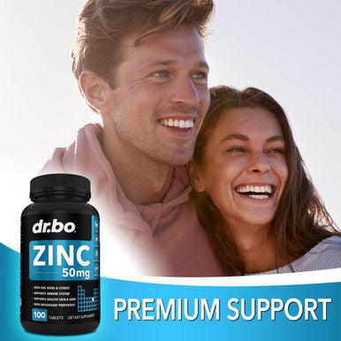 Zinc Supplements 50Mg Tablets Supplement - Natural Pure Zinc 50Mg Oxide Citrate Capsules Mineral Pills - Support Energy Hair Skin Acne Vegan Zinc Vitamins For Men & Women - 100 Zinc Tablets For Adults
