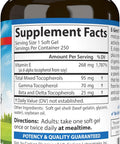 Carlson EGems Plus Natural Vitamin E 400 IU Supports a Healthy Heart 250 soft gels