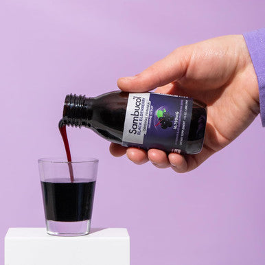 Sambucol Black Elderberry Syrup - Sambucus Elderberry Syrup, Black Elderberry Liquid, Immune Support, Elderberry Syrup For Kids And Adults, High Antioxidants, Gluten - Original Formula, 4 Fl Oz
