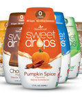 Sweetleaf Sweet Drops - Stevia Liquid Variety Pack Chocolate Caramel Coconut Vanilla Pumpkin Spice and Unflavored Stevia Sweetener Sugar- Coffee Syrup Alternative 1.7 Oz Ea (Pack of 6)