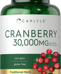 Carlyle Cranberry Supplement | 30000mg | 90 Capsules | Non-GMO and Gluten Formula | Cranberry Pills from Concentrate Extract
