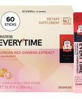 Jung Kwan Jang Korean Red Ginseng Extract Everytime Grapefruit 1000Mg | Ginseng Supplement Enegy Supplement Korean Food | Caffeine Free Gluten Free Boost Energy Antioxidant | 60 Count