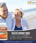 Best Naturals D-Mannose Capsules - Urinary Tract Cleanse Supplement 1500mg/Serving - 120 Count