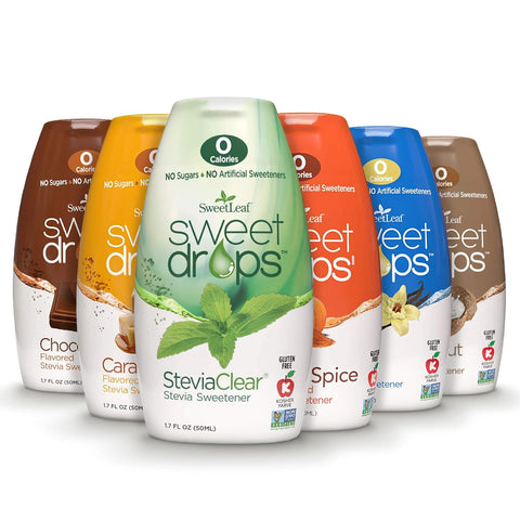 SweetLeaf Sweet Drops Flavored Stevia Liquid Sweetener Stevia Extract Zero Calories Gluten Keto Friendly Non GMO Natural Flavor Sugar Alternative Vanilla 1.7 Fl Oz (Pack of 2)