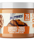 Fit Butters Birthday Cake Cashew Almond Butter Spread - Added Protein and Coconut Oil, Low Carb, Low Sugar, Gluten Free, Complete Protein Dessert Flavored Nut Butter