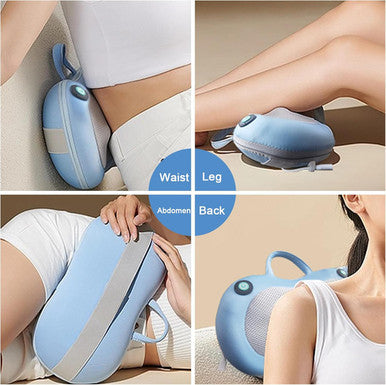 Gifts For Women - Neck Massager For Deep Tissue,Shiatsu Back And Neck Massager Deep Tissue With Heat,Electric Massage Pillow,White Elephant Gifts For Adults(Blue)