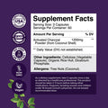 Natures Craft Cleanse and Detox Activated Charcoal Capsules - Purifying Detox Pills with 1200mg Per Serving Coconut Charcoal Powder for Bloating Relief and Body Detox Cleanse - Active Charcoal for Gut Health-180ct