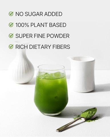 Teazen Organic Barley Sprout Juice Powder Korean Organic Superfood Greens Grass Great for Iced Tea and Smoothie 100g (3.5oz)