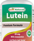Best Naturals Lutein 40 mg with Zeaxanthin- 120 Tablets
