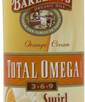Barleans Total Omega Orange Creme Fish Oil Supplements with Flaxseed Oil and Borage Oil 2400mg of Omega 3 6 9 EPA/DHA AllNatural Fruit Flavor NonGMO Gluten Free 16 Ounce