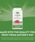 Nature'S Way Cayenne Pepper, Traditionally Used To Aid Digestion And Support Circulation*, Non-Gmo Project Verified & Gluten Free, 180 Vegetarian Capsules