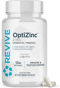 Revive Md Zinc Mineral Supplement For Men and Women Supports Immunity and Cellular Health With 50Mg Optizinc Antioxidant and Immune Support (60 Capsules 60 Servings)