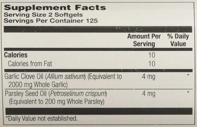 KAL Garlic Oil 2000 Softgels, 250 Count