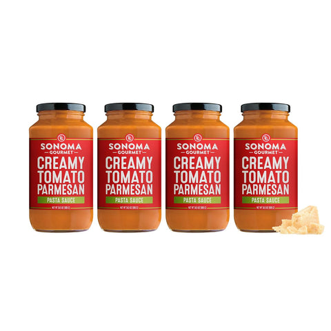Sonoma Gourmet Seven Veggie Pasta Sauce | Vegan, USDA Organic, Non-GMO, Gluten-Free and No Sugar Added | Made With Fresh Ingredients | 25 Ounce Jars (Pack of 4)