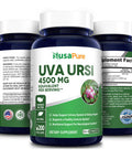 NusaPure Uva Ursi 4500mg 200 Vegetarian caps (Non-GMO & ) Bearberry
