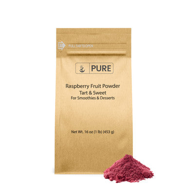 PURE ORIGINAL INGREDIENTS Chasteberry Extract And Raspberry Fruit Powder Bundle, 1 Lb Each, Gluten-Free, Non-Gmo