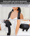 Fsa Hsa Eligible Neck Massager With Heat, Cordless Neck Massager For Pain Relief Deep Tissue, Shiatsu Back Shoulder And Neck Massager For Cervical Leg