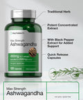 Horbaach Ashwagandha Supplement 120 Capsules